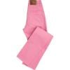 Pink Stretch Cotton Slim Leg Trousers 