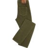 Moss Green Stretch Needlecord Jeans 