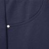 Navy Cotton Stretch Pull Up Trouser