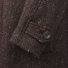 Brown Grey Herringbone Donegal Follifoot Coat
