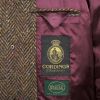 Brown Green Herringbone Donegal Follifoot Coat