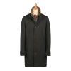 Bramhope 3/4 Length Quilted Wool Coat