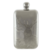 6oz Monarch of the Glen Pewter Flask 