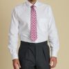 Pink Woven Silk Hare Tie 