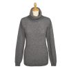 Mid Grey Possum Cowl Neck Sweater