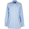 Blue Gingham Cotton Twill Shirt 