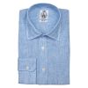 Blue Dunhugh Striped Linen Shirt