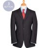 Grey 9oz Three Button Plain Weave Suit