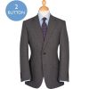 Mid Grey 9oz Pic and Pic Two Button Suit