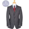 Grey 12oz Three Button Prince of Wales Suit