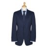 Mid Blue 9oz Two Button Lightweight Flannel Suit