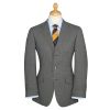 Mid Grey 10oz Three Button Birdseye Suit 