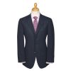 Navy 12oz Flannel Chalkstripe Suit