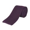 Purple Merino Knitted Tie 