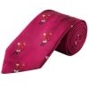 Pink Hunting Fox Silk Tie