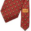 Red Sitting Duck Printed Silk Tie 
