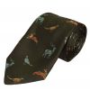 Olive Self Defence Woven Silk Tie 