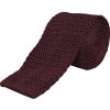 Burgundy Heavy Silk Knitted Tie 