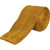 Gold Heavy Silk Knitted Tie 