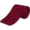 Burgundy Merino Knitted Tie 