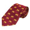 Red Yellow Wild Boar Silk Tie
