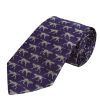 Purple Silent Pointer Silk Tie 
