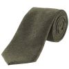 Olive Herringbone Cashmere Tie
