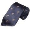 Navy Flying Duck Wool and Silk Tie 