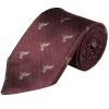 Wine Flying Duck Wool and Silk Tie 