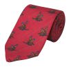 Red Wool and Cashmere Pheasant Tie