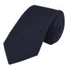 Navy Twill Cashmere Tie