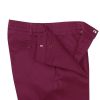 Burgundy Cotton Drill Trousers