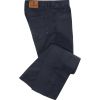 Navy Washed Cotton Twill Jeans 