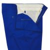 Zip Fly Royal Blue Chino Trousers