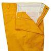 Zip Fly Yellow Bright Chino Trousers