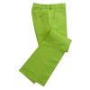 Button Fly Lime Bright Chino Trousers