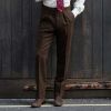 Brown Classic Donegal Trousers