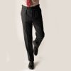 Grey English Flannel Side Adjuster Trousers