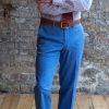 Blue Sky Washed Twill Trousers