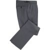 Grey Summer Flannel Pleated Trousers