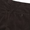 Brown Zip Fly Needlecord Trousers