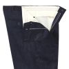 Navy Zip Fly Needlecord Trousers
