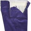 Purple Zip Fly Needlecord Trousers