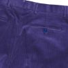 Purple Zip Fly Needlecord Trousers