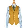 Yellow Collared Doeskin Waistcoat | Cordings