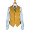 Yellow Collared Doeskin Waistcoat