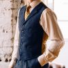 Navy Derry Donegal Waistcoat