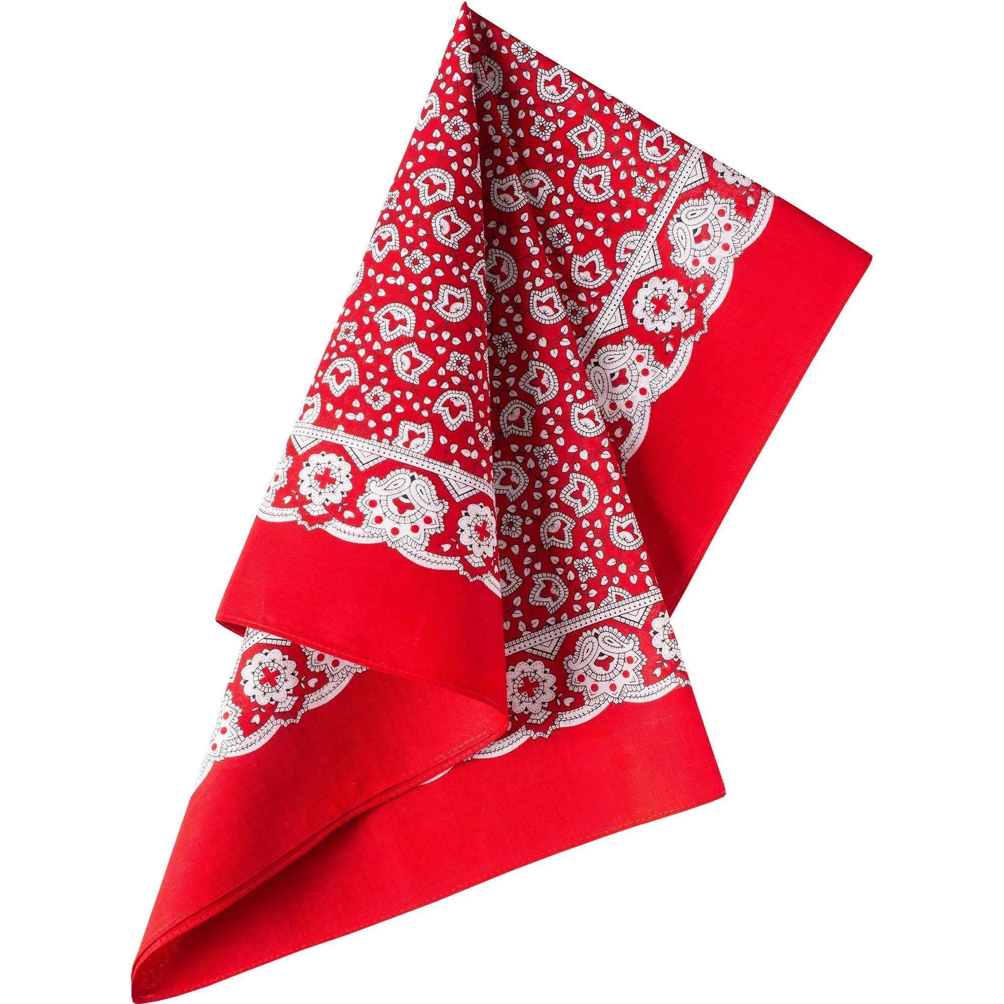 Red Paisley Cotton Bandana Men's Country Clothing Cordings
