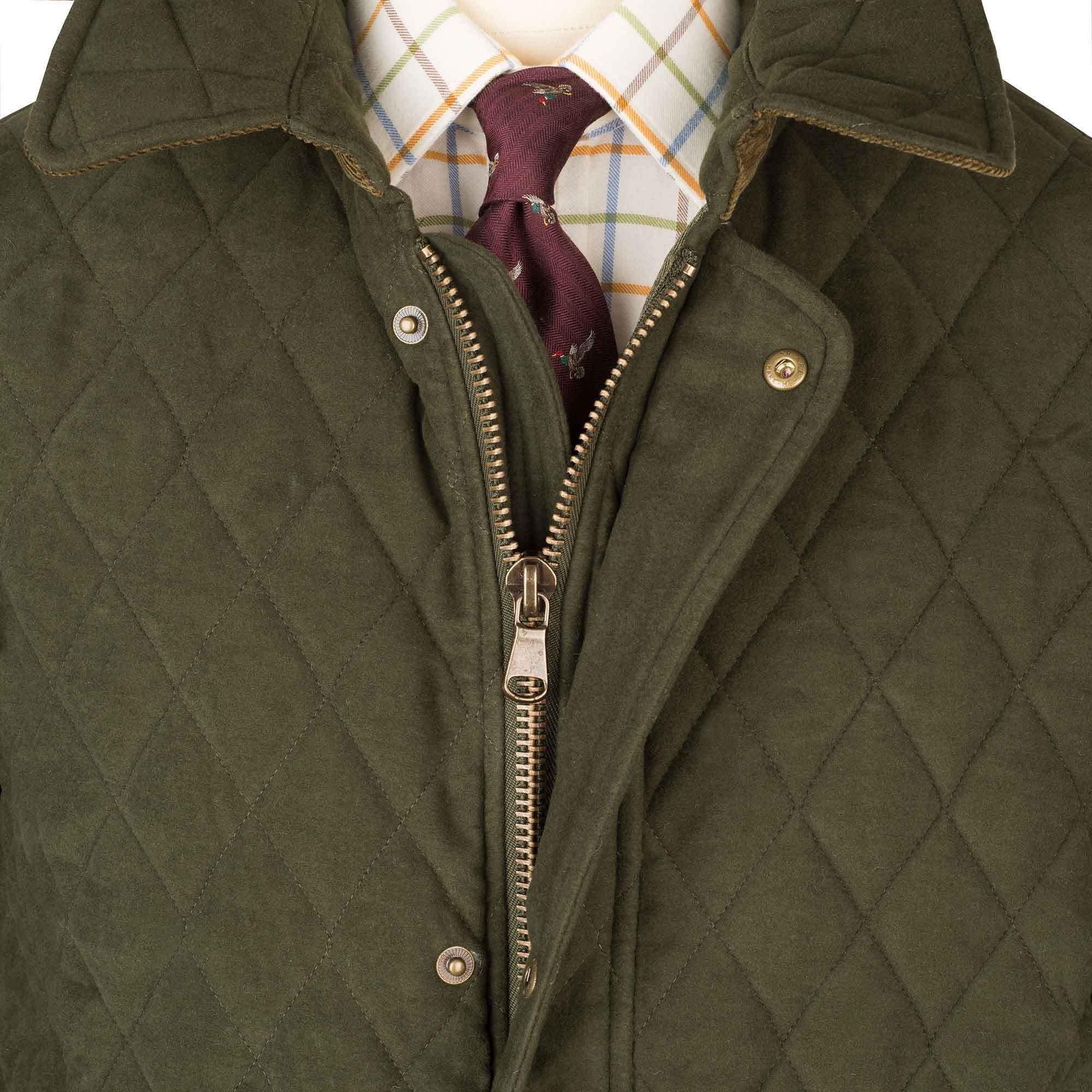 Olive Green Moleskin Paddock Jacket | Men's Country Clothing 