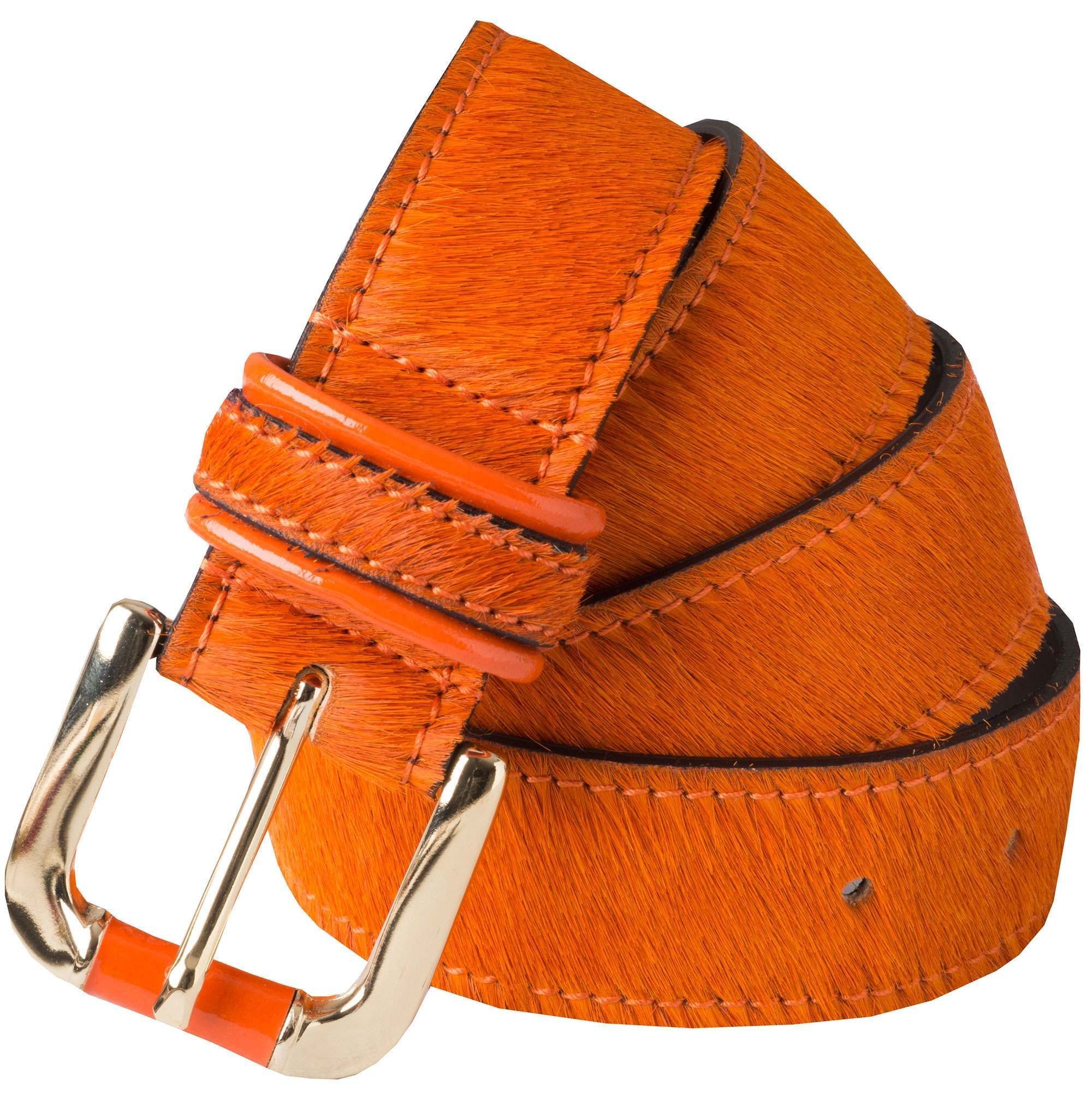 Orange Cowhide Belt | Ladies Country Clothing | Cordings